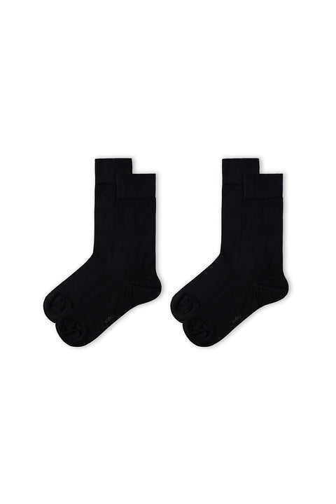Dark Navy 2-Pack Modal Plain Socks