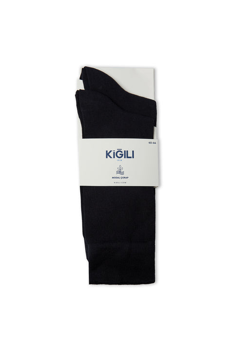 Dark Navy 2-Pack Modal Plain Socks