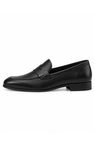 Siyah Klasik Deri Loafer Ayakkabı