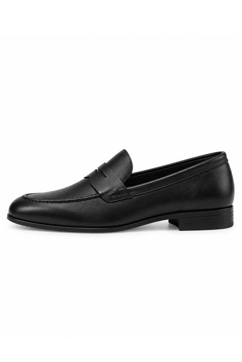 Siyah Klasik Deri Loafer Ayakkabı