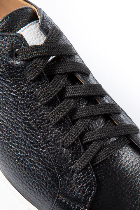 Siyah Floater Deri Sneaker Ayakkabı