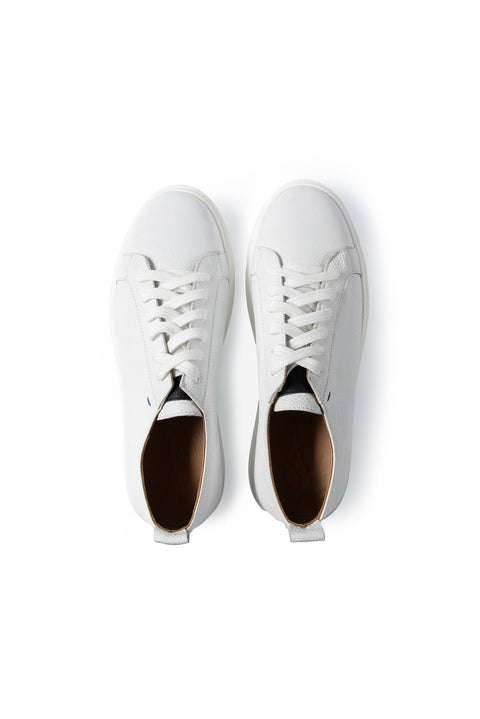 Beyaz Floater Deri Sneaker Ayakkabı