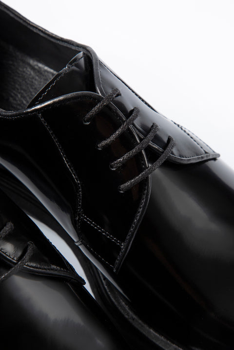 Black Patent Leather Smart Casual Shoes