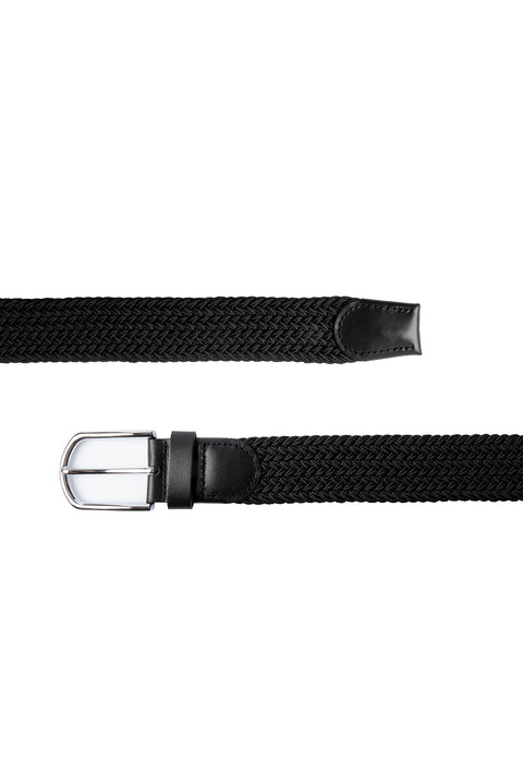 Siyah Hediye Kutulu Spor Likralı Elastik Örgü Kemer