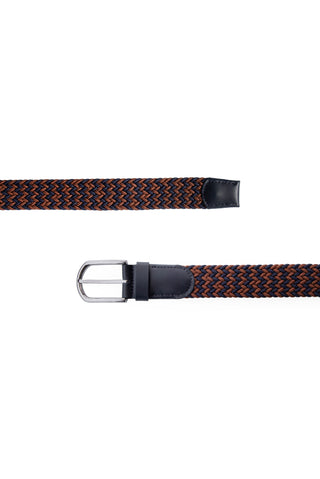  Koyu Lacivert Hediye Kutulu Spor Desenli Likralı Elastik Örgü Kemer