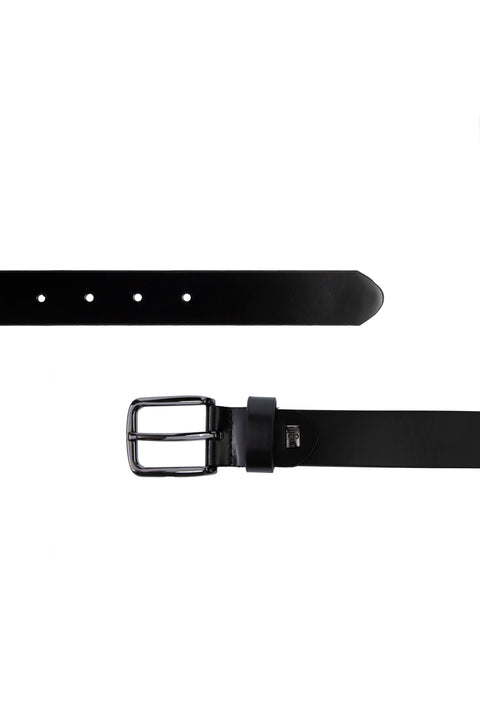 Siyah Düz Deri Kemer