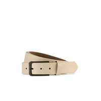 Medium Beige Floater Genuine Leather Belt