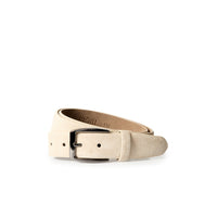 Medium Beige Sports Genuine Leather Suede Belt