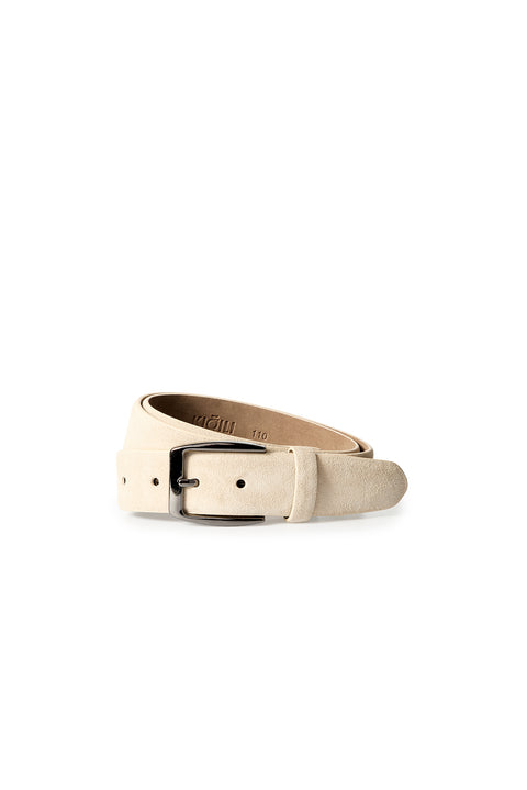 Medium Beige Sports Genuine Leather Suede Belt