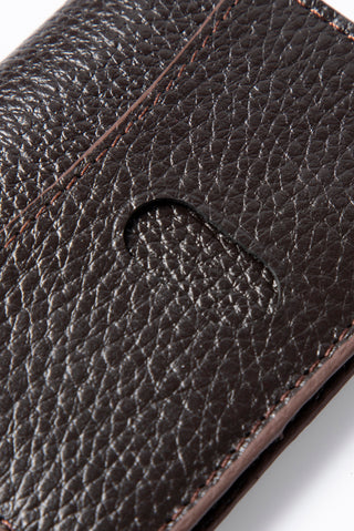  Koyu Kahve Deri Floater Cüzdan Kartlık