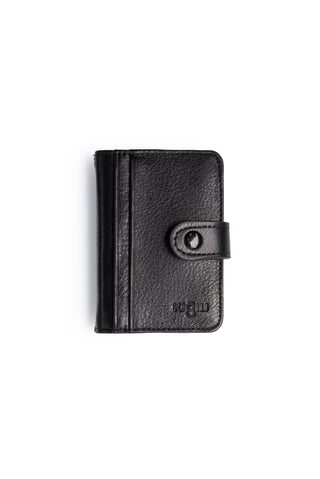  Siyah Çıtçıtlı Deri Kartlık