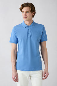 Koyu Lacivert Regular Fit Standart Kesim Pamuklu Denim Look Pantolon