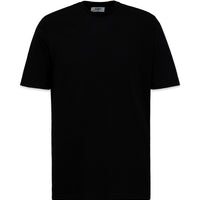Black Crew Neck Regular Fit Cotton Basic T-Shirt