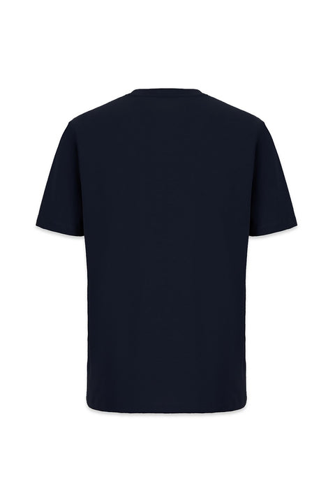 Dark Navy Crew Neck Regular Fit 100% Cotton Basic T-Shirt