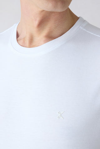  Siyah-Beyaz Bisiklet Yaka Regular Fit %100 Pamuk 2'li Paket Basic Tişört Seti