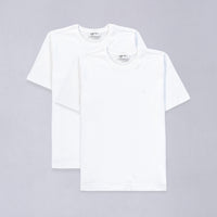 990 Bisiklet Yaka Regular Fit %100 Pamuk 2'li Paket Basic Tişört Seti