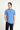  Havacı Mavi Slim Fit Dar Kesim Nakışlı Pamuk Polo Yaka Tişört
