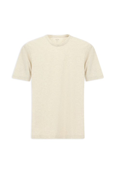 80M Bisiklet Yaka Slim Fit Yumuşak Dokulu Pamuklu Likralı Esnek Tişört