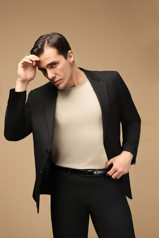  Orta Vizon Bisiklet Yaka Slim Fit Dar Kesim Süprem Pamuklu Tişört