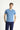 Havacı Mavi V Yaka Slim Fit Dar Kesim Süprem Pamuklu Tişört