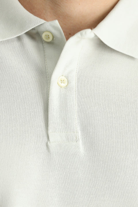 Taş Regular Fit Nakışlı Pamuk Polo Yaka Tişört