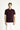 Koyu Bordo Regular Fit Nakışlı Pamuk Polo Yaka Tişört