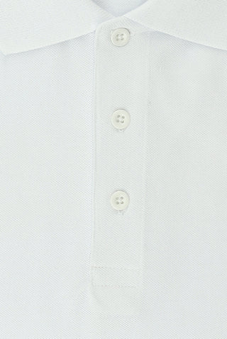  Beyaz Büyük Beden Pamuklu Polo Yaka Ti?ört-Ki??l?