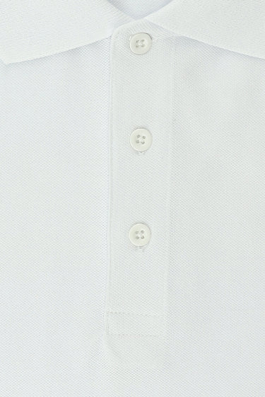  Beyaz Büyük Beden Pamuklu Polo Yaka Tişört