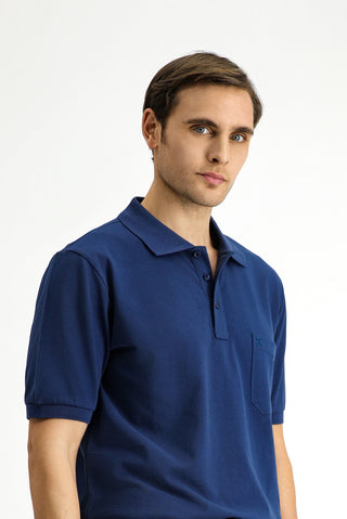  ?ndigo Regular Fit Pamuk Nak??l? Cepli K?vr?lmaz Polo Yaka Ti?ört-Ki??l?