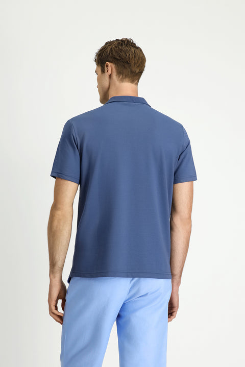 İndigo Regular Fit Pamuklu Nakışlı Cepli Polo Yaka Tişört