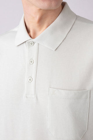  Taş Regular Fit Pamuklu Nakışlı Cepli Polo Yaka Tişört