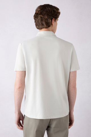  Taş Regular Fit Pamuklu Nakışlı Cepli Polo Yaka Tişört