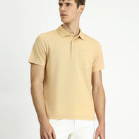 Orta Vizon Regular Fit Pamuklu Nakışlı Cepli Polo Yaka Tişört