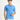 Havacı Mavi Slim Fit Dar Kesim Pamuk Kıvrılmaz Polo Yaka Tişört