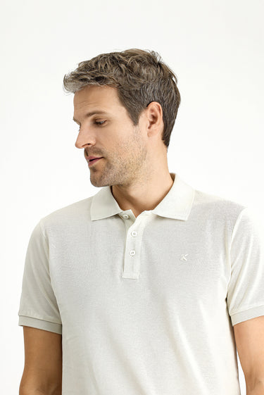 Taş Slim Fit Dar Kesim Pamuk Kıvrılmaz Polo Yaka Tişört