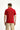 Koyu Kırmızı Slim Fit Dar Kesim Pamuk Kıvrılmaz Polo Yaka Tişört