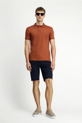  Tarç?n  Slim Fit Dar Kesim Nak??l? Pamuklu Polo Yaka Ti?ört-Ki??l?