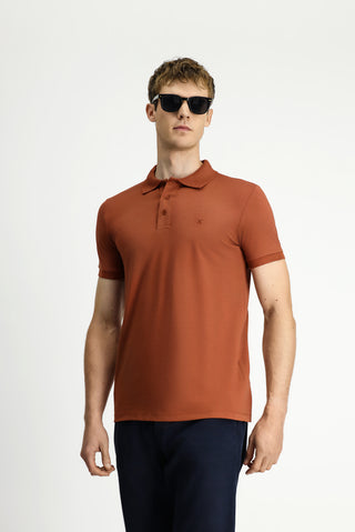  Tarç?n  Slim Fit Dar Kesim Nak??l? Pamuklu Polo Yaka Ti?ört-Ki??l?