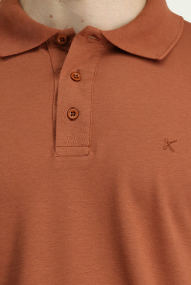 Tarçın  Slim Fit Dar Kesim Nakışlı Pamuklu Polo Yaka Tişört