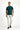 Koyu Yeşil Slim Fit Dar Kesim Nakışlı Pamuklu Polo Yaka Tişört