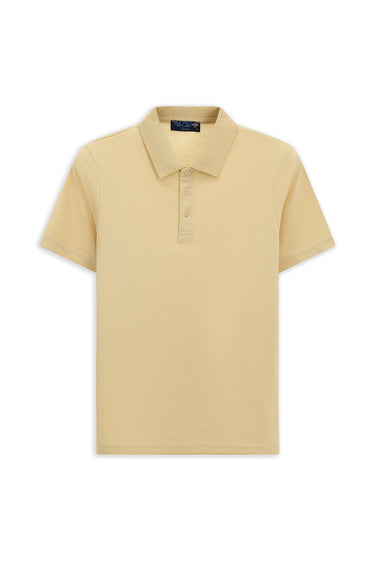 Orta Vizon Slim Fit Dar Kesim Nakışlı Pamuklu Polo Yaka Tişört
