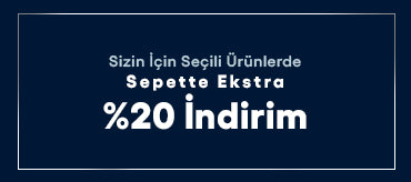 Seçili Ürünlerde Sepette Ekstra %20 İndirim