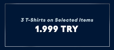3 T-shirts for 1,999 TL