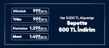 Sepette Her 5.000 TL'de 500 TL İndirim