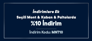 Seçili Mont & Kaban & Paltolarda İndirimlere Ek %10 İndirim, MNT10