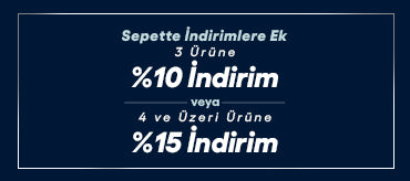 3 Ürüne %10 İndirim & 4 ve Üzeri Ürüne %15 İndirim