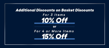3 items at 10% off & 4 or more items at 15% off
