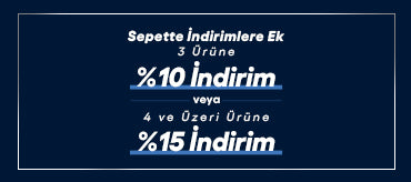 3 Ürün %10 İndirim & 4 Ürün Üzeri %15 İndirim
