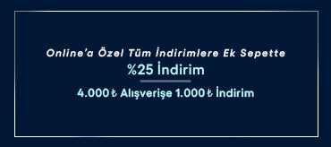 Sepette %25 İndirime Ek 4.000 TL Alışverişe 1.000 TL İndirim