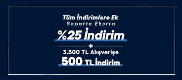 Sepette %25 İndirime Ek 3.500 TL’ye 500 TL İndirim